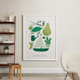 "Ten Green Things" - Art Print in Green by Ana Peake - In a Room