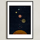"Modern Solar System" - Art Print in Galaxy by Field and Sky - Framed