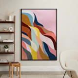 "Natural Fluctuation I" - Art Print in Dusty Rose by melanie mikecz - In a Room