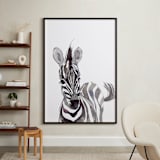 "Baby Animal Friends: Zebra" - Art Print in Zebra Black by Jieun K Rasband - In a Room