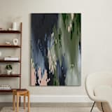 "Reeves Rain" - Art Print in Moss Green by Melissa Stone Mangham - In a Room