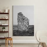 "Standing Stones IV" - Art Print in Black and White by Kamala Nahas - In a Room