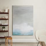 "Kissing The Shore I" - Art Print in Seafoam by Jenny Partrite - In a Room