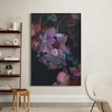 "Midnight Petals" - Art Print in Midnight Plum by Amy Hall - In a Room