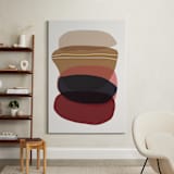 "Blobby Calm" - Art Print in camel red by Svitlana Martynjuk - In a Room