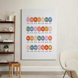 "Caterpillar ABC" - Art Print in Rainbow by Elif Sahin - In a Room