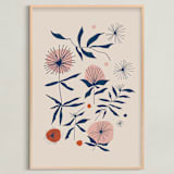 "Vintage Floral Set I" - Art Print in Vintage by Kate Capone - Framed