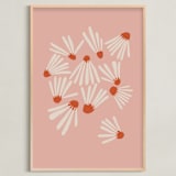 "Vintage Floral Set III" - Art Print in Vintage by Kate Capone - Framed