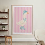 "Western Waddle" - Art Print in Rose by Creo Study - In a Room