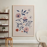 "Vintage Floral Set I" - Art Print in Vintage by Kate Capone - In a Room