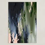 "Reeves Rain" - Art Print in Moss Green by Melissa Stone Mangham - Unframed