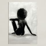 "noire étude" - Art Print in Noire by Marabou Design - Unframed