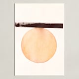 "Stoic 011" - Art Print in Sunset Umber by jinseikou - Unframed