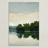 "Tranquil Waters III" - Art Print in Lake by Stephanie Goos Johnson - Unframed