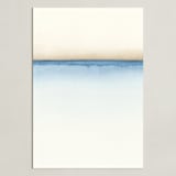 "Playa One" - Art Print in Nautical Blue by Emily Magone - Unframed