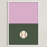 "3 Season Sport | Baseball" - Art Print in Olive by pacifica project - Framed