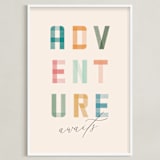 "Adventure Lies Ahead" - Art Print in Paper by Brandy Folse - Framed