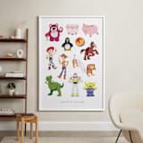 "Andy's Toys from Disney and Pixar's Toy Story" - Personalized Art Print in Candy by Rebecca Smith - In a Room
