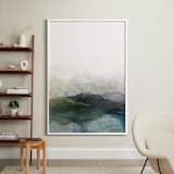 "Finding Balance No.2" - Art Print in Emerald by Karen Kardatzke - In a Room