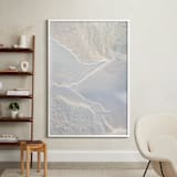 "Tranquil Collective" - Art Print in Icy Blue by Lisa Sundin - In a Room