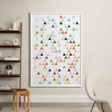"Apertures No. 6" - Art Print in Coral by Genna Blackburn - In a Room