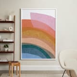 "paper rainbow" - Art Print in Rainbow by Carrie Moradi - In a Room