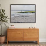 "Across the Wetland" - Art Print in endless blue by Qing Ji - In a Room
