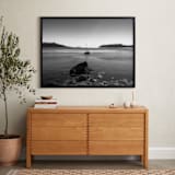 "Silence" - Art Print in Mist Gray by Michelee Scott - In a Room