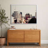 "Capitol Records at dusk" - Art Print in Sunset by Vera Mladenovic - In a Room