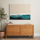 "Whale Watching" - Art Print in navy blue by Caryn Owen - In a Room