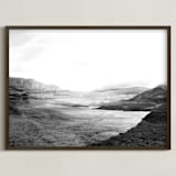 "Stormy Bay" - Art Print in Midnight by Bethan - Framed