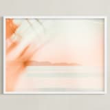 "isla obscura I" - Art Print in coral by Kamala Nahas - Framed