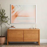 "isla obscura I" - Art Print in coral by Kamala Nahas - In a Room