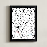 "Dalmatian Invasion" - Art Print in Spotted by Robin Ott - Framed
