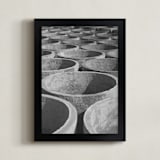 "concrete cylinders" - Art Print in Stone by Alaric Yanos - Framed