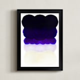 "Night Cap" - Art Print in Night Blue by HAPI ART - Framed