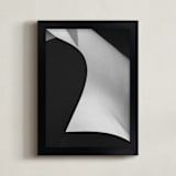 "Swept Away I" - Art Print in Black & white by Angie McMonigal - Framed
