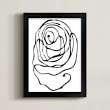 "perinuclear no.2" - Art Print in Coal Black by Stephanie Nowotarski - Framed