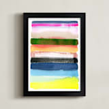 "Desert Island " - Art Print in multi by Kat Roberts - Framed