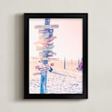 "Summer Getaway" - Art Print in Himalayan Pink Salt by Rega - Framed