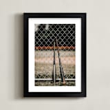 "For The Big Game 3" - Art Print in Olive Green by Janet Cruz - Framed