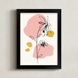 "Mod Floral 2" - Art Print in Dawn by Kanika Mathur - Framed