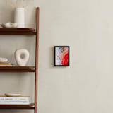 "Red Lines of a Woman" - Art Print in Passionate Red by Elena Kulikova - In a Room