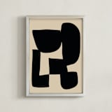 "Connect" - Art Print in Noir by Beth Vassalo - Framed
