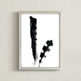 "two birds of a feather" - Art Print in Black by Robin Ott - Framed