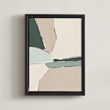 "Summer Valley 2" - Art Print in Sand by Iveta Angelova - Framed Canvas