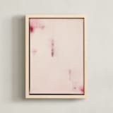 "Rose" - Art Print in Rose by Jen Ramsey - Framed Canvas