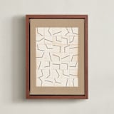 "Irregular Structure" - Art Print in Antique Linen by Alisa Galitsyna - Framed Canvas