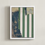 "The Garden Room" - Art Print in Fern green by Erin McCluskey Wheeler - Framed Canvas