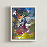 "stormy weather" - Art Print in Rain by Anna Joseph - Framed Canvas